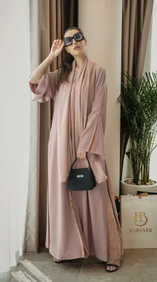 عباية سادة راقية - عباية مفتوحة ملونة كاجوال
