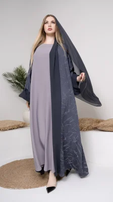عباية سادة راقية - عباية مفتوحة بسيطة بطبعة ذاتية ضمن تصنيف عباية سادة في ياسمين الشام